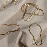 Duschvorhangringe, classic gold