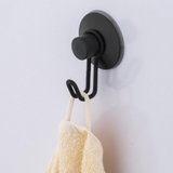 Bathroom Hook, Self-Adhesive, Black