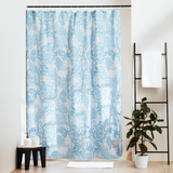 Cortina de ducha, 180x200 cm, Brisa Azul, Botanical Bliss